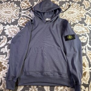 Stone Island Blue Hoodie Men’s Size Large